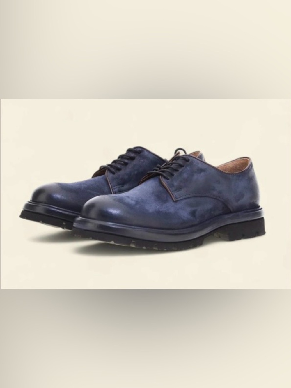 A.S.98 Abbey Blue Women’s Leather Lace-Up Oxfords in Deep Navy (tornado/ebano)